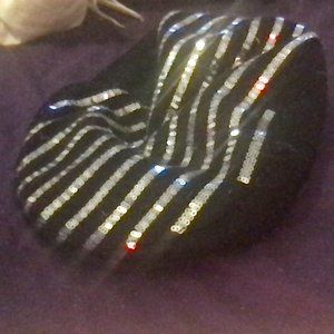 Black and Silver sequin hat
